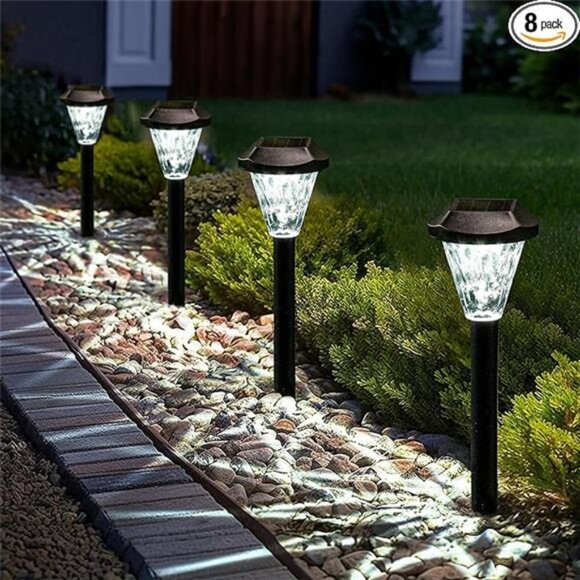 Solar Lights Outdoor Waterproof Pathway Garden Lawn Patio Landscape Lighting Set - Picture 7 of 7